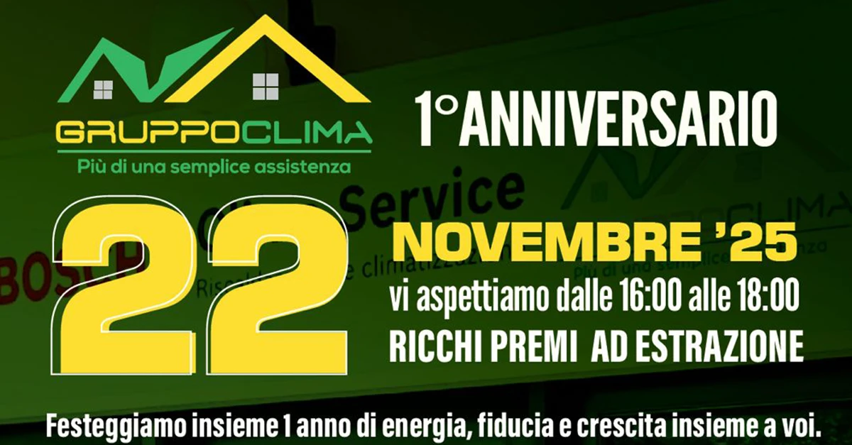 Gruppo Clima s.r.l. festeggia il 1° anniversario!