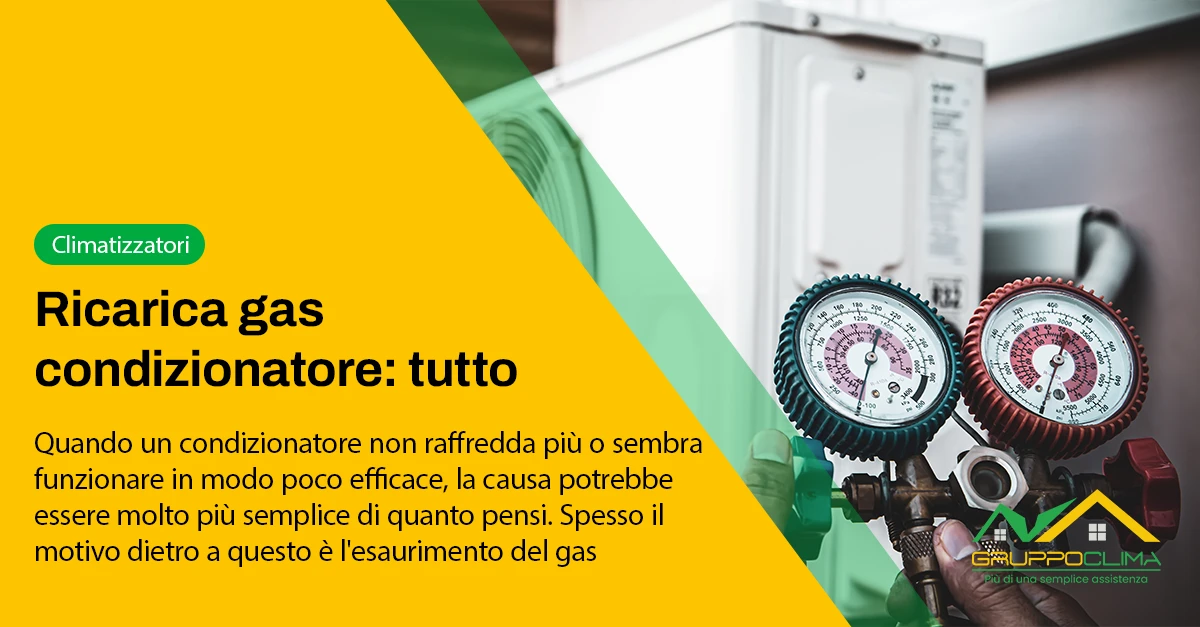 Ricarica gas condizionatore - Gruppo Clima